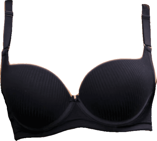 Brasier de rib 1037 de Dlirio en negro, prenda aislada de su fotografía original