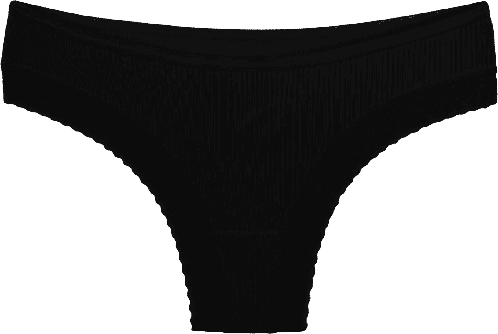 Fotoproducto del semi hilo de rib 214 de Dlirio en negro con blonda en piernas